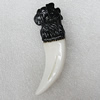 Tibetan Yak Bone Pendant, 81x24mm Hole:3mm，Sold by Bag