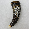 Tibetan Yak Bone Pendant, Ivory 73x26mm Hole:3mm，Sold by Bag
