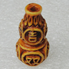 Tibetan Yak Bone Beads, Calabash 28x14mm Hole:2mm，Sold by Bag