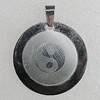 Stainless Steel Pendant, 34mm Hole:2mm, Sold by Bag