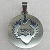 Stainless Steel Pendant, 30mm Hole:2mm, Sold by Bag