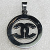 Stainless Steel Pendant, 29mm Hole:2mm, Sold by Bag