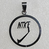 Stainless Steel Pendant, 30mm Hole:2mm, Sold by Bag