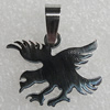 Stainless Steel Pendant, Bird 27x20mm Hole:2mm, Sold by Bag