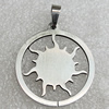 Stainless Steel Pendant, 35x32mm Hole:2mm, Sold by Bag