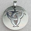 Stainless Steel Pendant, 35mm Hole:2mm, Sold by Bag