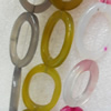 Agate Beads, Mix Colour, O:25x35mm I:15x25mm, Hole:Approx 1mm, Length:15.7-inch, Sold by Group
