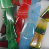 Agate Beads, Trapezium, Mix Colour, 36x47mm, Hole:Approx 1mm, Length:15.7-inch, Sold by Group