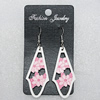 Ceramics Earring, 50x24mm, Sold by Group