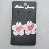 Ceramics Earring, Flower 29mm, Sold by Group