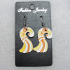 Ceramics Earring, 34x20mm, Sold by Group