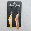 Ceramics Earring, Wing 57x13mm, Sold by Group