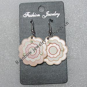Ceramics Earring, Flower 31mm, Sold by Group