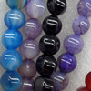 Agate Beads, Mix Colour, 12mm, Hole:Approx 1mm, Length:15.7-inch, Sold by Group