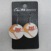 Ceramics Earring, Flat Round 29mm, Sold by Group