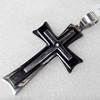 Stainless Steel Pendant, Cross, 50x83mm, Hole:Approx 13mm, Sold by PC