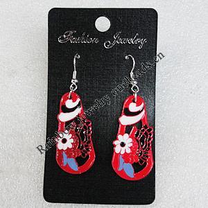 Ceramics Earring, 38x18mm, Sold by Group