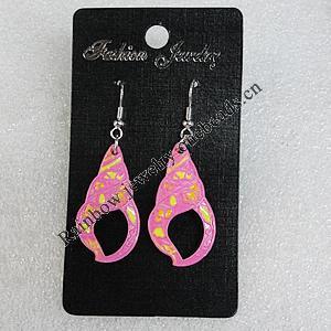 Ceramics Earring, 35x19mm, Sold by Group
