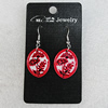 Ceramics Earring, 26x21mm, Sold by Group