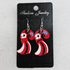 Ceramics Earring, 35x20mm, Sold by Group