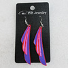Ceramics Earring, Wing 58x13mm, Sold by Group