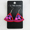 Ceramics Earring, Triangle 33x29mm, Sold by Group