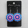 Ceramics Earring, Flower 30mm, Sold by Group