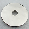 Jewelry findings, CCB Plastic Beads Platina Plated, Flat Round 72mm Hole:13mm, Sold by Bag
