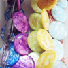 Natural Shell Beads, Flat Round, Mix colour, 30mm, Hole:About 1mm, Length:16-inch, Sold by Group