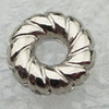 Jewelry findings, CCB Plastic Beads Platina Plated, 8mm Hole:3mm, Sold by Bag