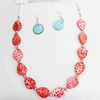 Shell Necklace, 18mm, Length:About 15.7-Inch, Sold by Group