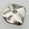 Jewelry findings, CCB Plastic Beads Platina Plated, 12x12mm Hole:2mm, Sold by Bag