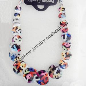 Shell Necklace, 15-28mm, Length:About 15.7-Inch, Sold by Strand