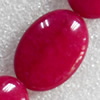 Agate Beads, Flat Oval, 18x25mm, Hole:Approx 1mm, Sold per 15.7-inch Strand