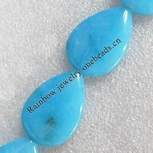 Agate Beads, Teardrop, Mix Colour, 25x34mm, Hole:Approx 1mm, Length:15.7-inch, Sold by Group