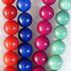 Agate Beads, Round, Mix Colour, 10mm, Hole:Approx 1mm, Length:15.7-inch, Sold by Group