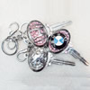 Zinc Alloy keyring Jewelry Chains, Mix style, 45x82mm, Length Approx:12cm, Sold by Group
