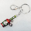 Zinc Alloy keyring Jewelry Chains, 16x47mm, Length Approx:12cm, Sold by Dozen