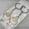 Zinc Alloy keyring Jewelry Chains, 26x48mm, Length Approx:10cm, Sold by Group