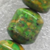 Turquoise Beads，10x12mm, Hole:Approx 1mm, Sold by KG