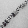 Stainless Steel Bracelet, wideth:10mm, Sold per 7.8-inch Strand