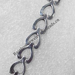 Stainless Steel Bracelet, wideth:11mm, Sold per 7.8-inch Strand