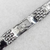 Stainless Steel Bracelet, wideth:12mm, Sold per 7.8-inch Strand