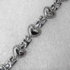 Stainless Steel Bracelet, wideth:13mm, Sold per 7.8-inch Strand