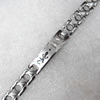 Stainless Steel Bracelet, wideth:12mm, Sold per 7.8-inch Strand