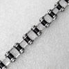 Stainless Steel Bracelet, wideth:10mm, Sold per 7.8-inch Strand