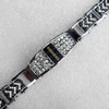 Stainless Steel Bracelet, wideth:16mm, Sold per 7.8-inch Strand