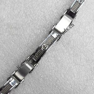 Stainless Steel Bracelet, wideth:13mm, Sold per 7.8-inch Strand