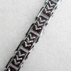 Stainless Steel Bracelet, wideth:15mm, Sold per 7.8-inch Strand