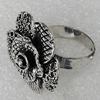 Alloy Ring, Flower 27mm, Sold by Group